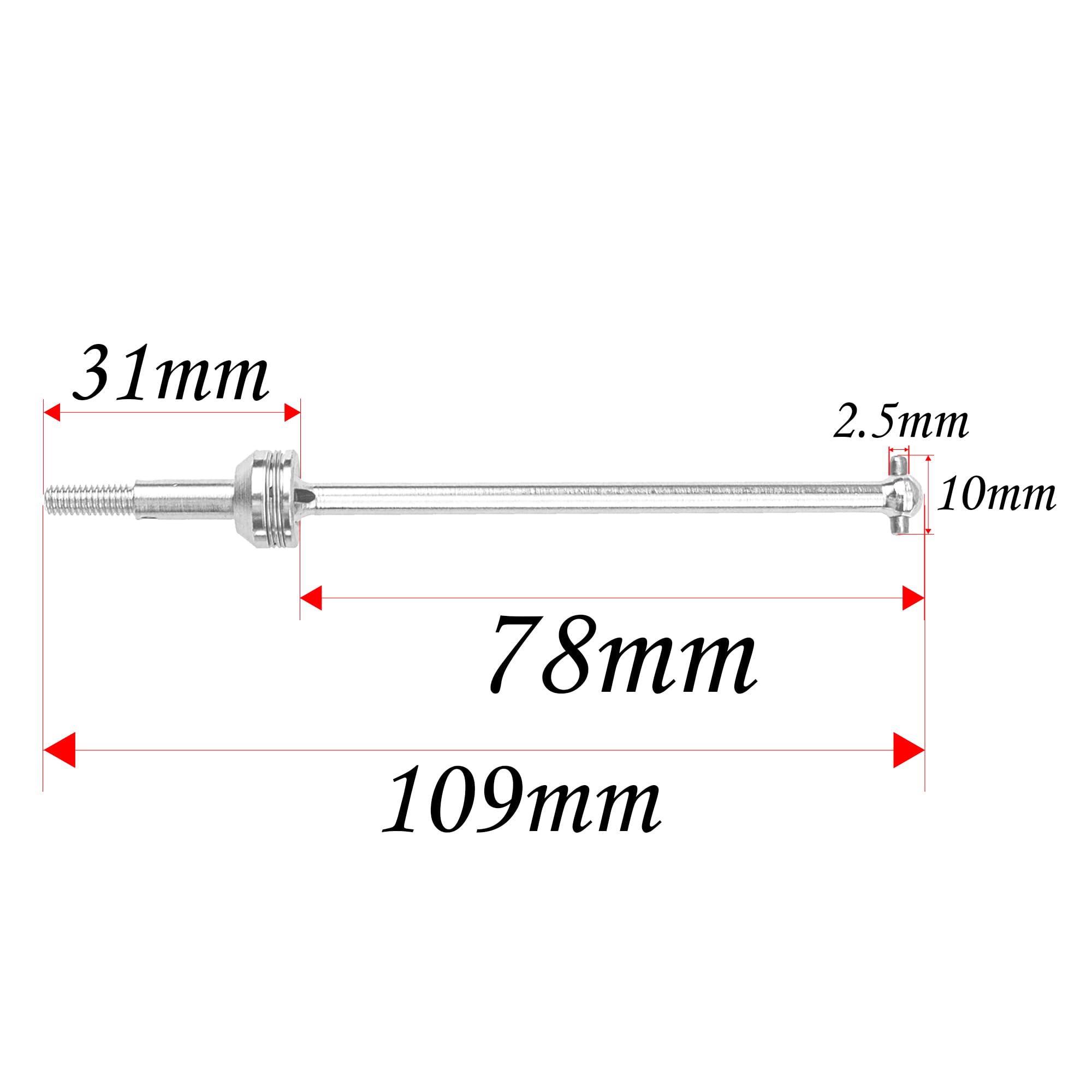 Amazon.com: 2Pcs ShareGoo 104001 Metal CVD Drive Shaft